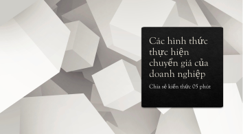 Các hình thức chuyển giá của doanh nghiệp || Kiểm toán AS