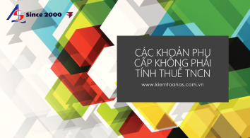 Các khoản phụ cấp không phải tính thuế thu nhập cá nhân (TNCN)
