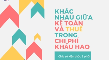 Khác biệt giữa thuế và kế toán trong ghi nhận chi phí khấu hao tài sản cố định