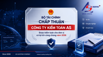 Kiểm toán AS được Bộ Tài Chính chấp thuận kiểm toán cho đơn vị có lợi ích công chúng năm 2026