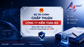 Kiểm toán AS được Bộ Tài Chính chấp thuận kiểm toán cho đơn vị có lợi ích công chúng năm 2026