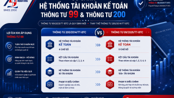 So sánh hệ thống tài khoản kế toán Thông tư 99/2025 và Thông tư 200/2014