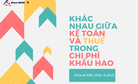 Khác biệt giữa thuế và kế toán trong ghi nhận chi phí khấu hao tài sản cố định