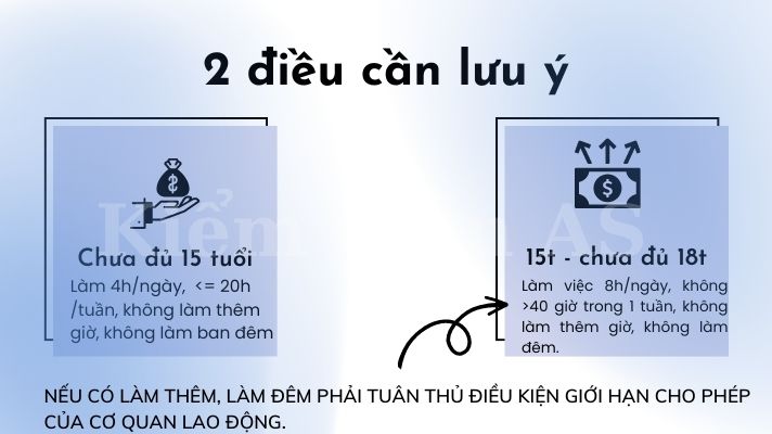 2 Lưu ý khi có lao động chưa thành niên